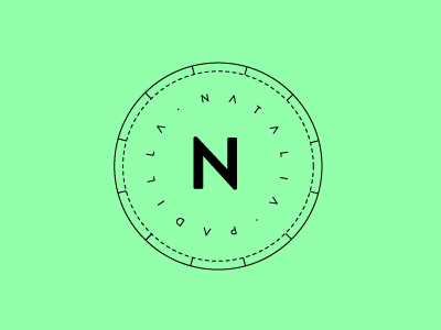Rebranding Myself badge birth chart identity logo minimal n natalia simple triangles