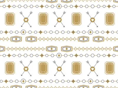 Pattern 2 2 color arrow gem pattern simple