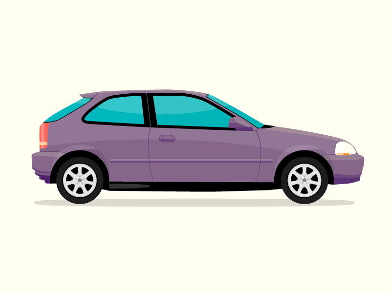 Hatchback car hatchback illustration vector