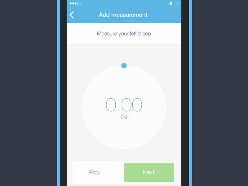 Bodytrack custom picker [gif] animation app fitness flat gif health ios7 iphone minimal picker ui ux
