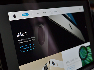 Apple Store re-design WIP apple cart ecommerce gallery homepage minimal store ui