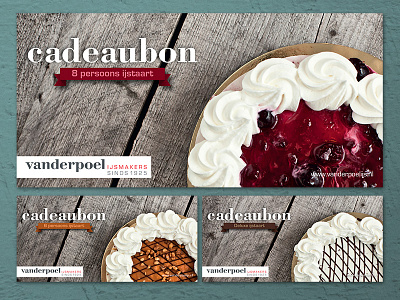 Vanderpoel gift cards artisan cadeaubon craft food gift card ice cream cake ijs photography raw tasty vanderpoel wood