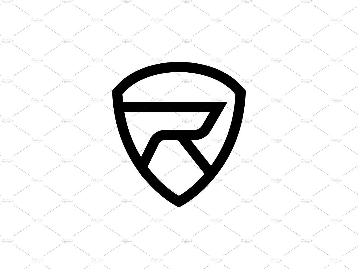 Letter R Shield Logo by Buqancreative on Dribbble
