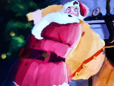 Santa Claus! christmas illustration nick saint santa wip