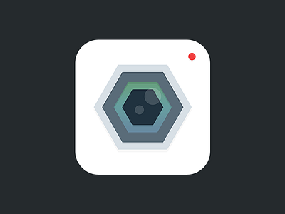 Camera App Icon app blue camera green grey icon ios ipad iphone red video white