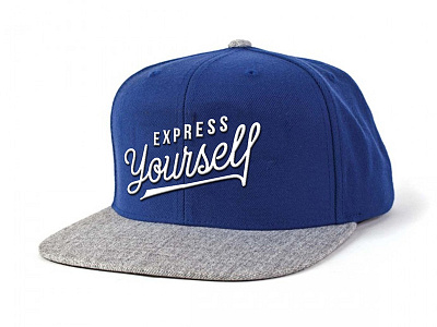 Express Yourself Snapback lettering logo script snapback