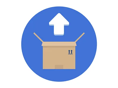 Set Up arrow box icon