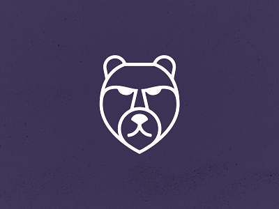 Bear bear icon illustration line art minimal vector