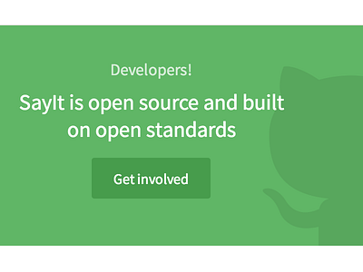 Developers button call to action github octocat