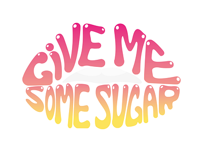 Give Me Some Sugar logo logo design logotype typography