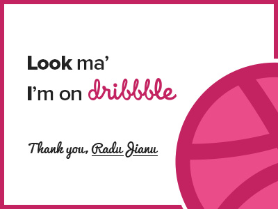 Dribbble dribbble first shot invite thank you