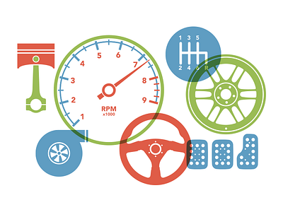 Poster for my son's room cars design illustration poster