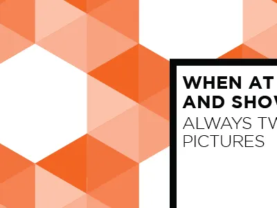 Orange Geo black box gotham hex hexagon opacity orange typography white