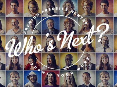 Who's next? freebie goodie graphic design psd web design