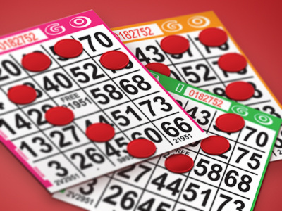 Bingo Love bingo cards chips love valentine