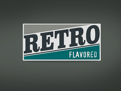 Retro Flavored Label label retro texture