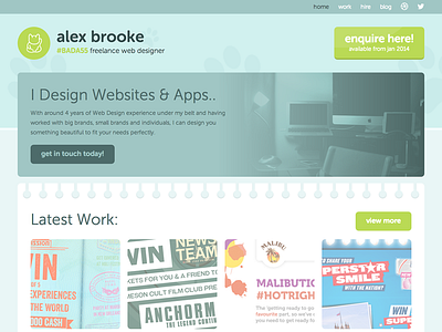 http:// blue colourful development freelance green portfolio pretty simple vector web design web designer