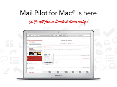 Experience intuitive email with a simple, task-oriented approach ad app client email inbox mac mail pilot osx sale