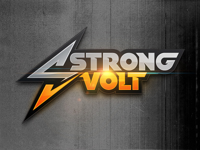 Strong Volt Logo bolt electronics illustrator logo photoshop