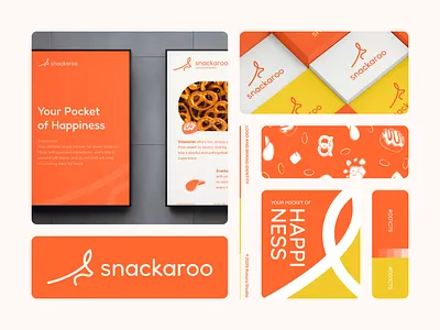 Snackaroo Branding b2b brand brand identity branding branding design business card design food fun graphic design illustration logo logo design logomark logotype monoline print snack