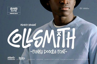 Collsmith - Funky Doodle Font 90s brush doodle doodle font fashion font funky funky font hand drawn handwriting hipster poster streetwear stylish trend trendy typeface typography youth