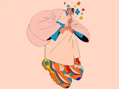 Flower Fusion Illustration art art design artwork big sneakers colorful colorful art colors creative creativity fashion flowers illusrtrated illustrated illustration insparation inspire inspired modern pink sneakers