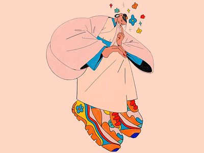 Flower Fusion Vibes Illustration art artwork big sneakers colorful colorful art colorful big sneakers colors creative creativity design flower fusion vibes flowers illusrtrated illustration insparation inspire inspired pastel aesthetic pink pink vibes