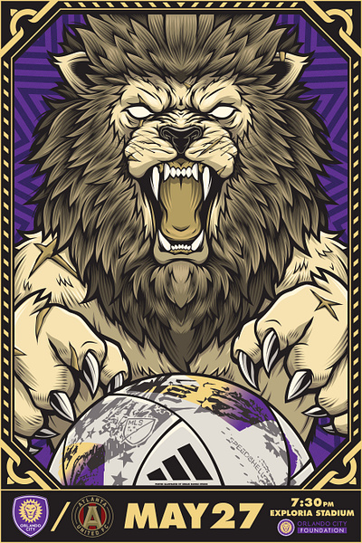 Orlando City SC 1 adobe illustrator design illustration illustrator pentool vector wacom