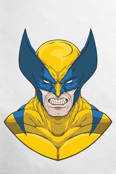 Wolverine adobe illustrator design illustration illustrator pentool vector wacom