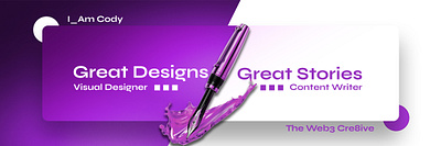 New X banner branding graphic design