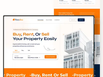 Real Estate Website UI Design 🏡✨ design real estate ui website