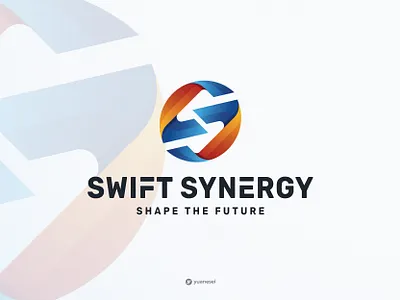 SWIFT SYNERGY Creative Initial S Logo Design brand identity branding brandmark business colorful custom letter custom logo custom typography gradient graphic design initial letter logo design logo designer logomark monogram s visual identity