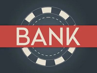 Throwback Bank bank logo poker