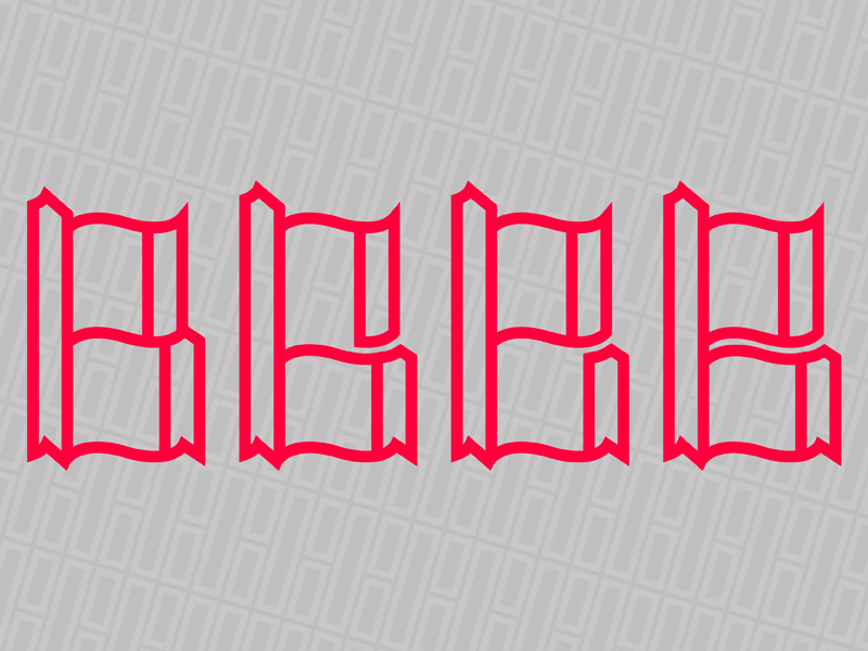 B? (Animation) animation b custom type gif modern typography