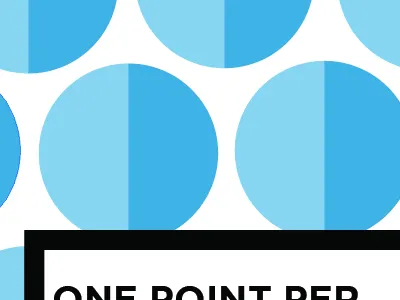 Blue Geo blue bold box geo geometric gotham semicircle typography