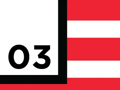 Red Geo 0 3 black bold font gotham minimal minimalistic red simple typography white