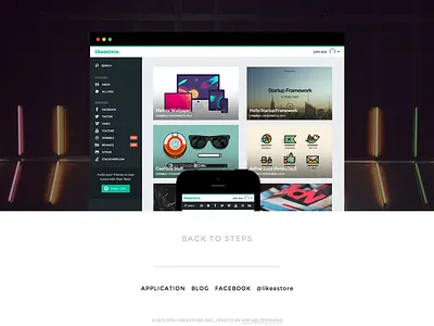 tour application big background clean desktop iphone likeastore minimal photo screenshot tour