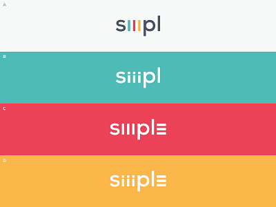 Siiimpl Wordmark Options agency ali colorful design effendy identity letters web wordmark