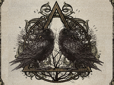 Slow Bleeding | Sinais band cd concept graphic icon ornaments raven