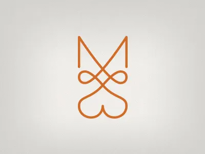 Mnb Heart design logo