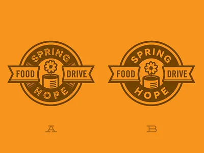 Spring Hope food drive identity logo pro bono
