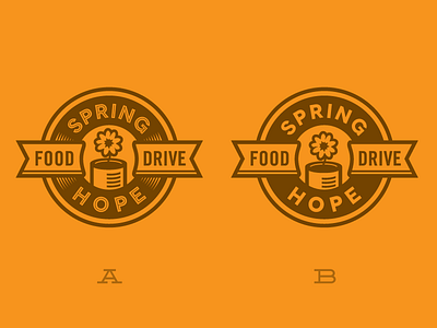 Spring Hope food drive identity logo pro bono