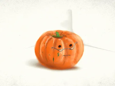 Sir Pumpkin character eyes glasses illustration photoshop pumpkin room sir