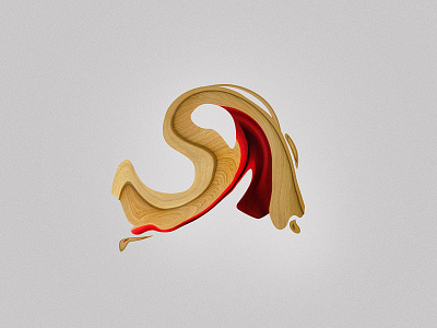 Cyrillic letter Я |Ya| experiment letter light red textile typography wood ya Я