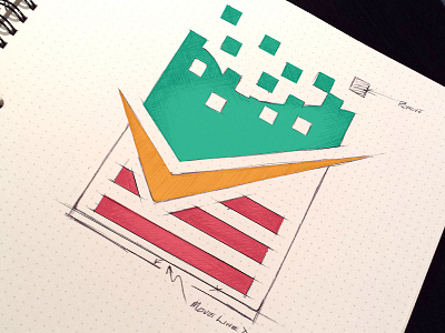 New Logo Concept logo sketch