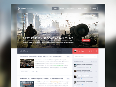 News WIP 2 design esports gaming news web webdesign