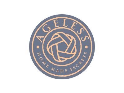 Ageless ageless circle cosmetics homemade infinity logo stamp