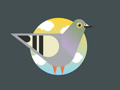 City Buddy charles harper lil buddy pigeon vector