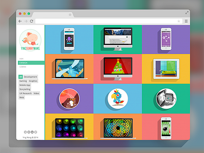 Portfolio Refresh branding flat portfolio ui web