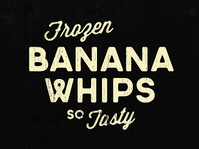 Banana Whips dessert tasty type vintage w